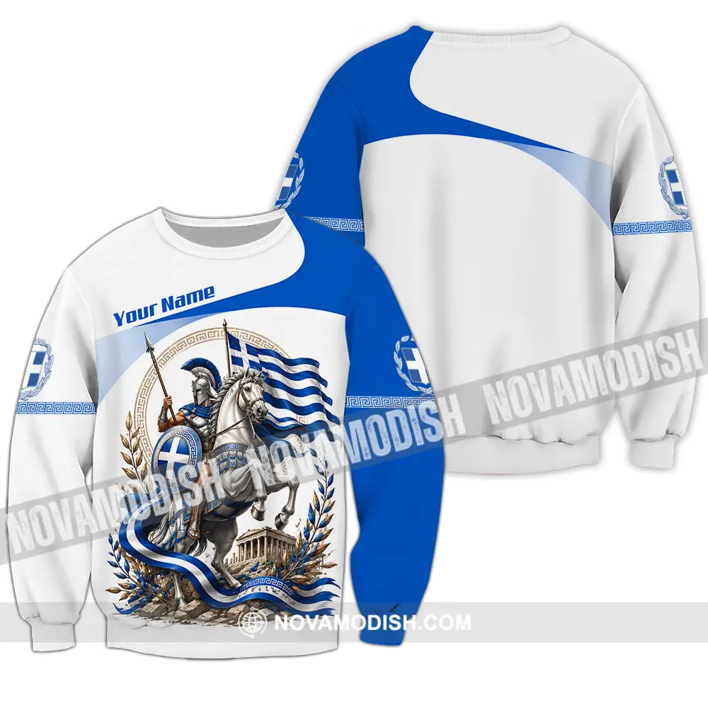 Unisex Shirt - Custom Greece Shirt - Long Sleeve / S - T-shirt