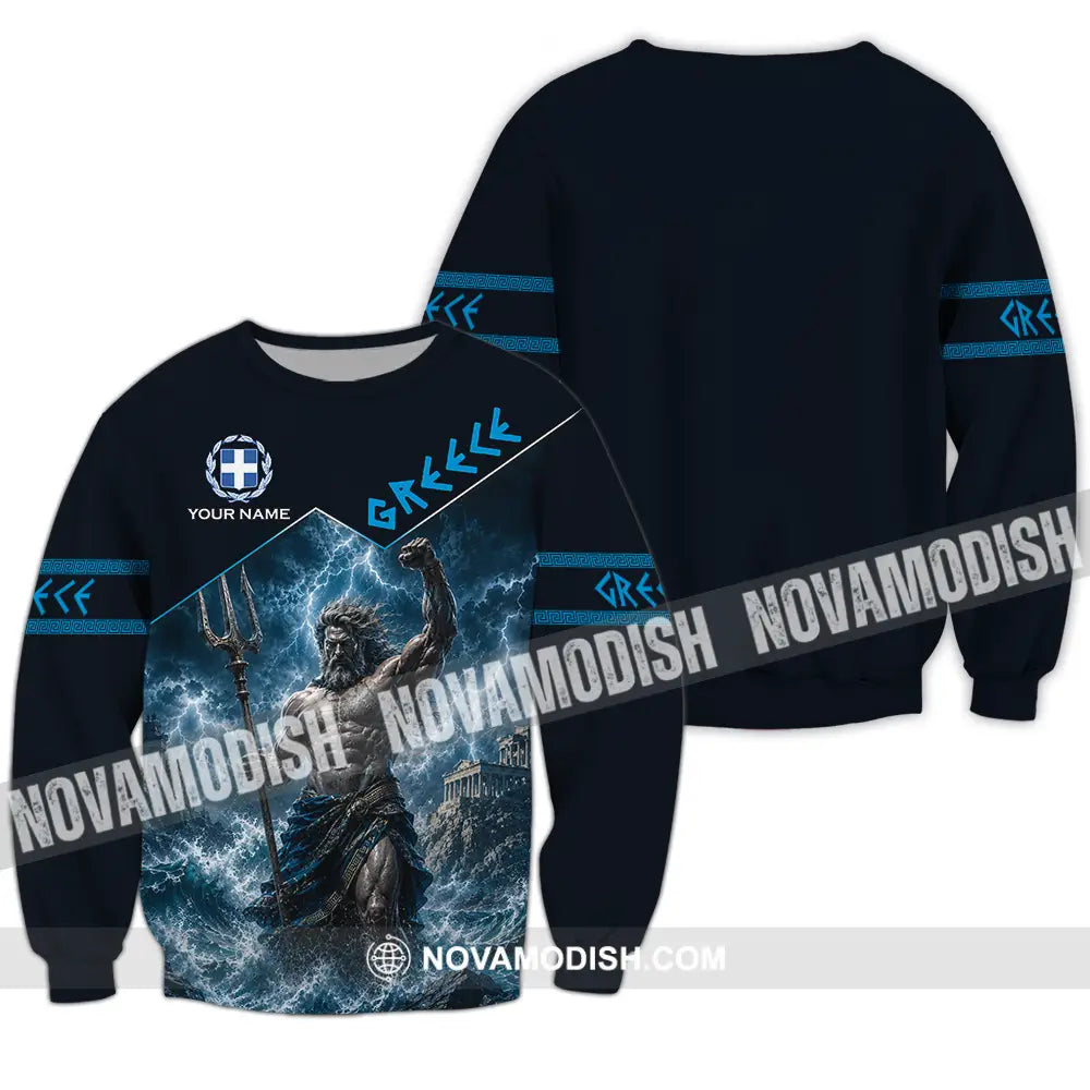 Unisex Shirt - Custom Greece Shirt - Long Sleeve / S - T-shirt