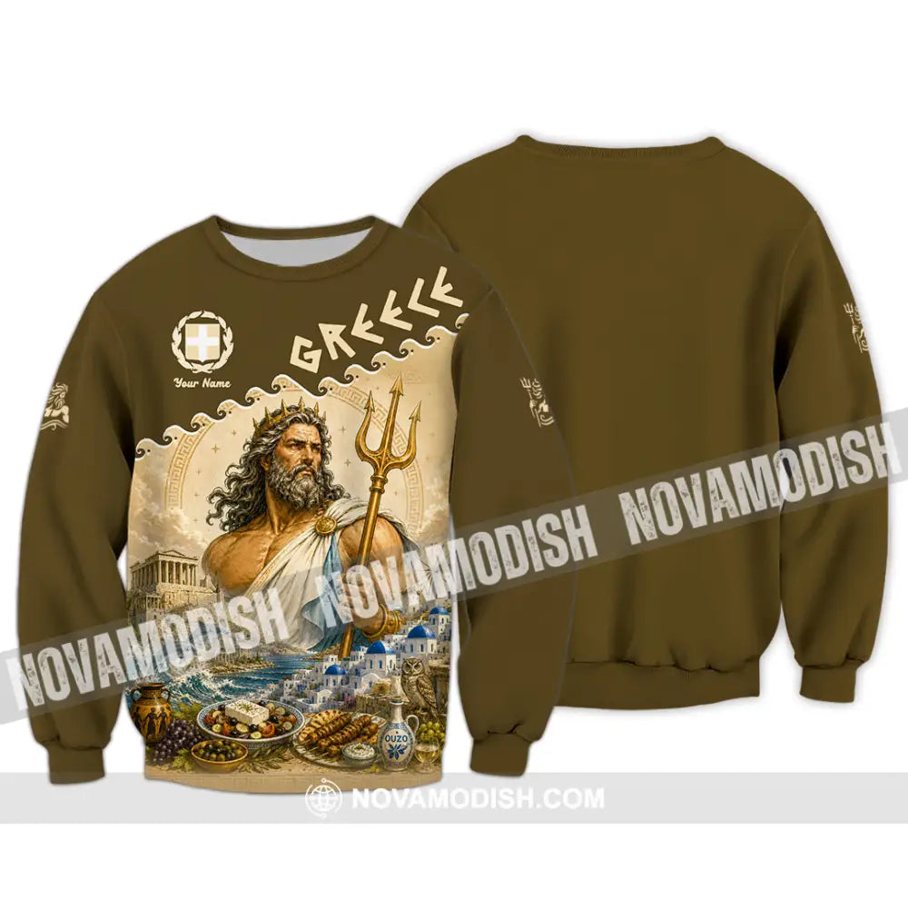 Unisex Shirt - Custom Greece Shirt - Long Sleeve / S - T-shirt