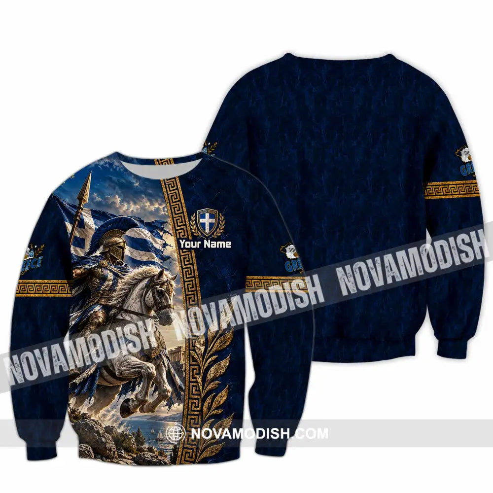 Unisex Shirt - Custom Greece Shirt - Long Sleeve / S - T-shirt