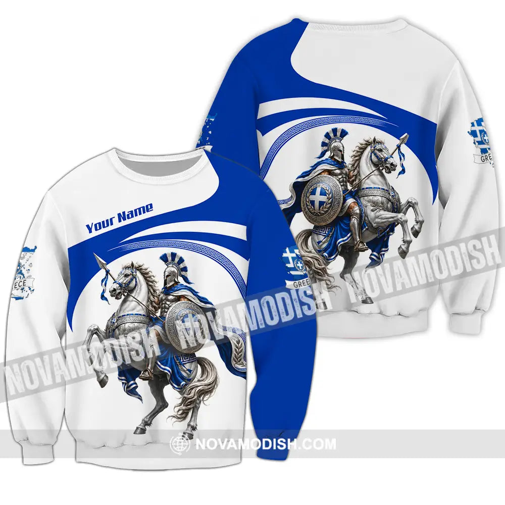 Unisex Shirt - Custom Greece Shirt - Long Sleeve / S - T-shirt