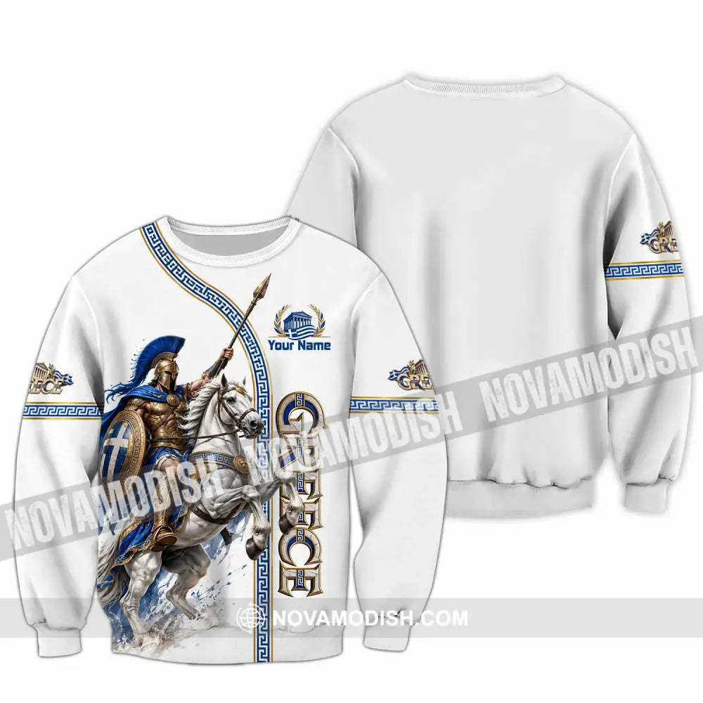 Unisex Shirt - Custom Greece Shirt - Long Sleeve / S - T-shirt