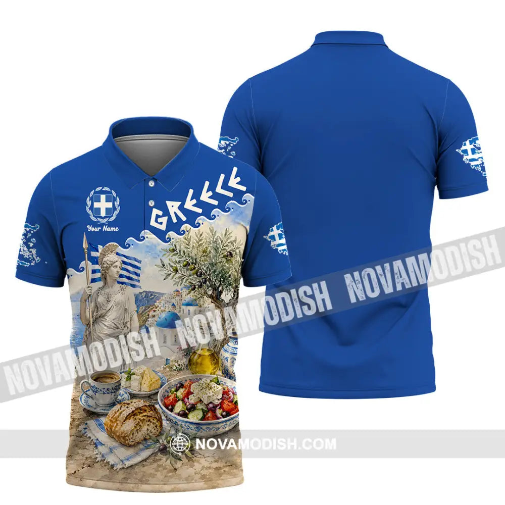 Unisex Shirt - Custom Greece Shirt - Polo Shirt / S - T-shirt