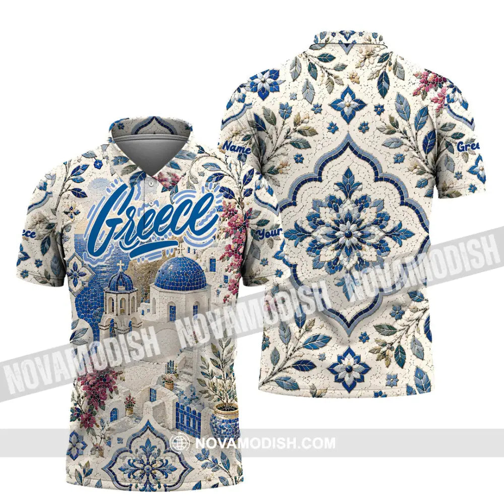 Unisex Shirt - Custom Greece Shirt - Polo Shirt / S - T-shirt