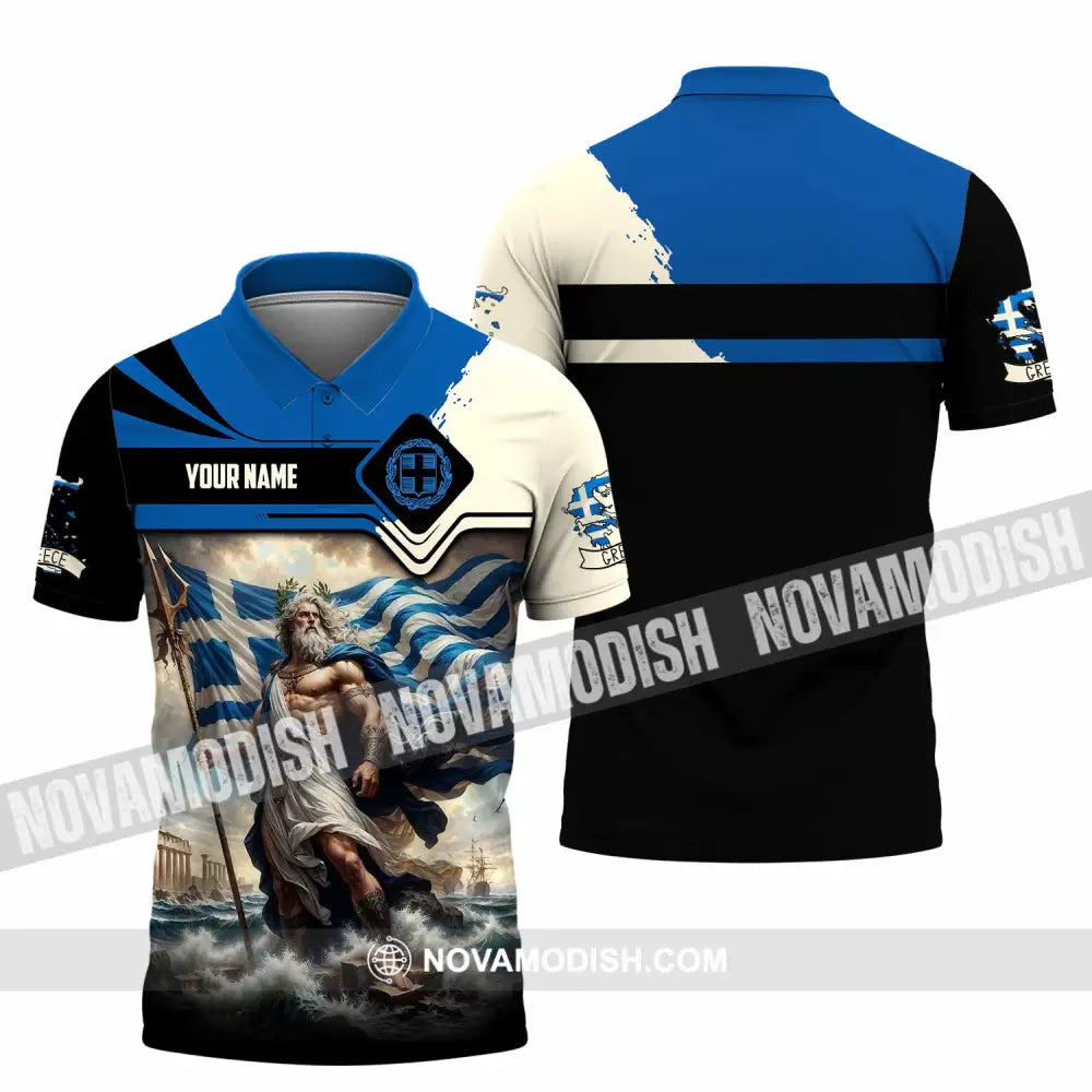 Unisex Shirt - Custom Greece Shirt Polo Shirt / S T-shirt