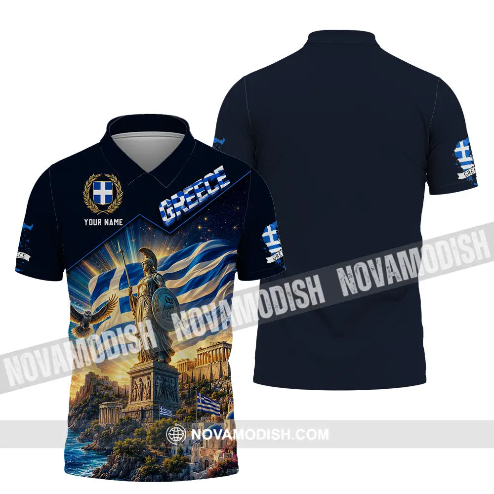Unisex Shirt - Custom Greece Shirt - Polo Shirt / S - T-shirt
