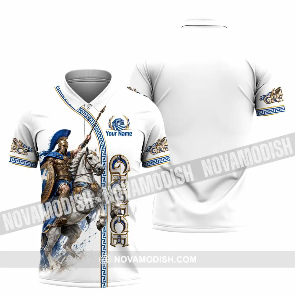 Unisex Shirt - Custom Greece Shirt - Polo Shirt / S - T-shirt
