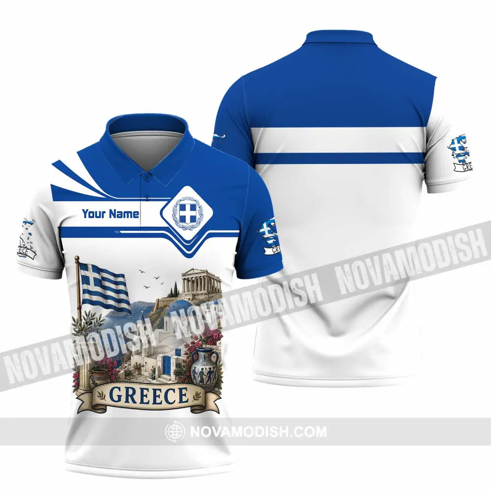 Unisex Shirt - Custom Greece Shirt - Polo Shirt / S - T-shirt