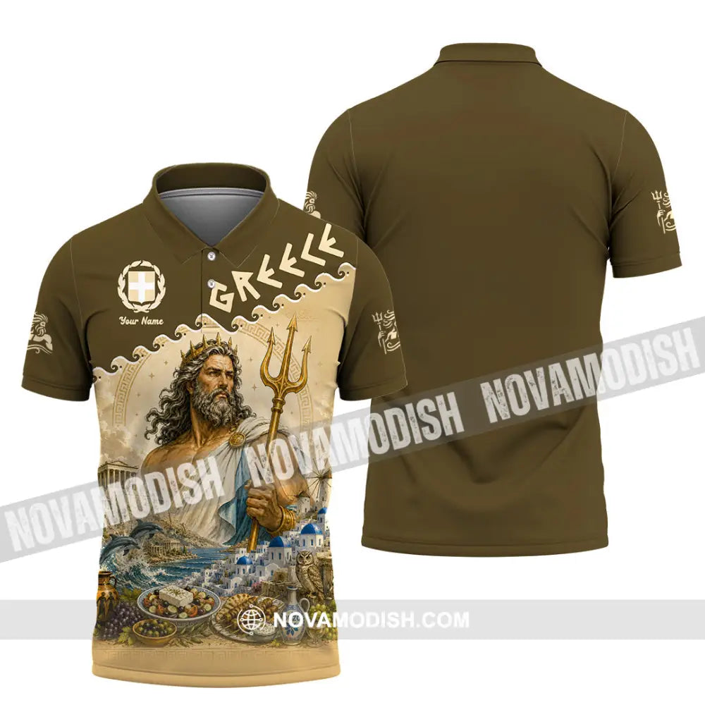 Unisex Shirt - Custom Greece Shirt - Polo Shirt / S - T-shirt