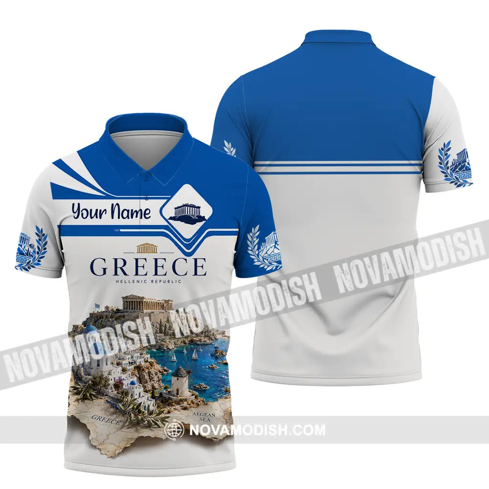 Unisex Shirt - Custom Greece Shirt - Polo Shirt / S - T-shirt