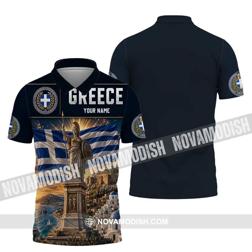 Unisex Shirt - Custom Greece Shirt - Polo Shirt / S - T-shirt