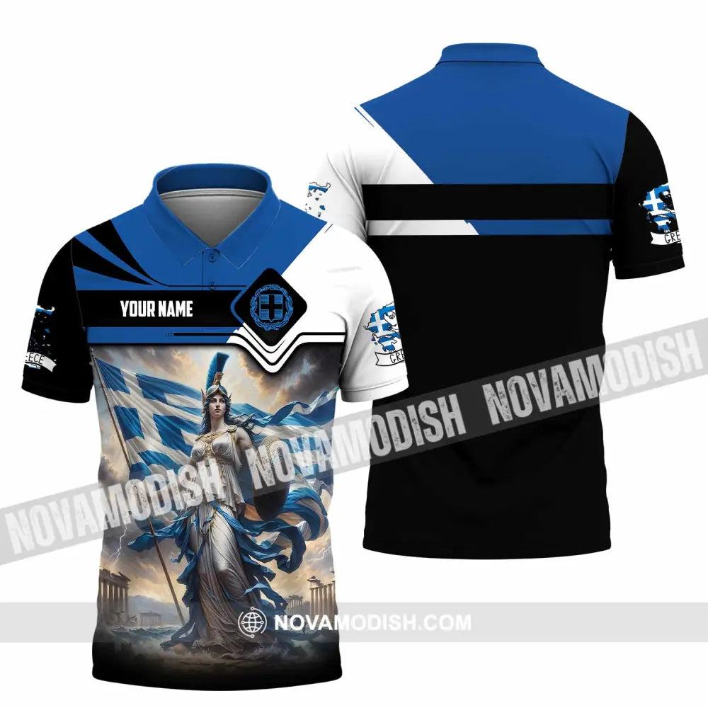 Unisex Shirt - Custom Greece Shirt Polo Shirt / S T-shirt