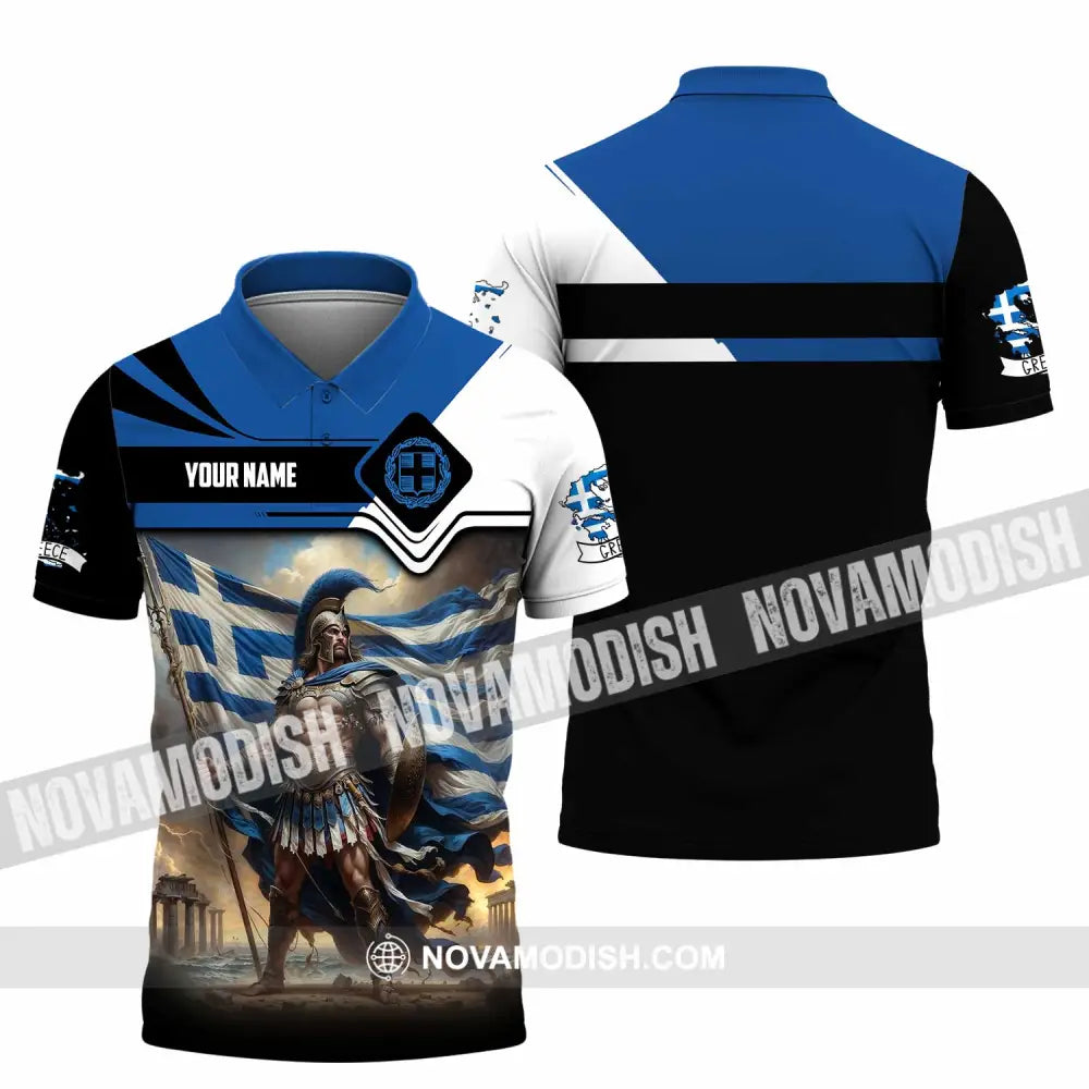 Unisex Shirt - Custom Greece Shirt Polo Shirt / S T-shirt