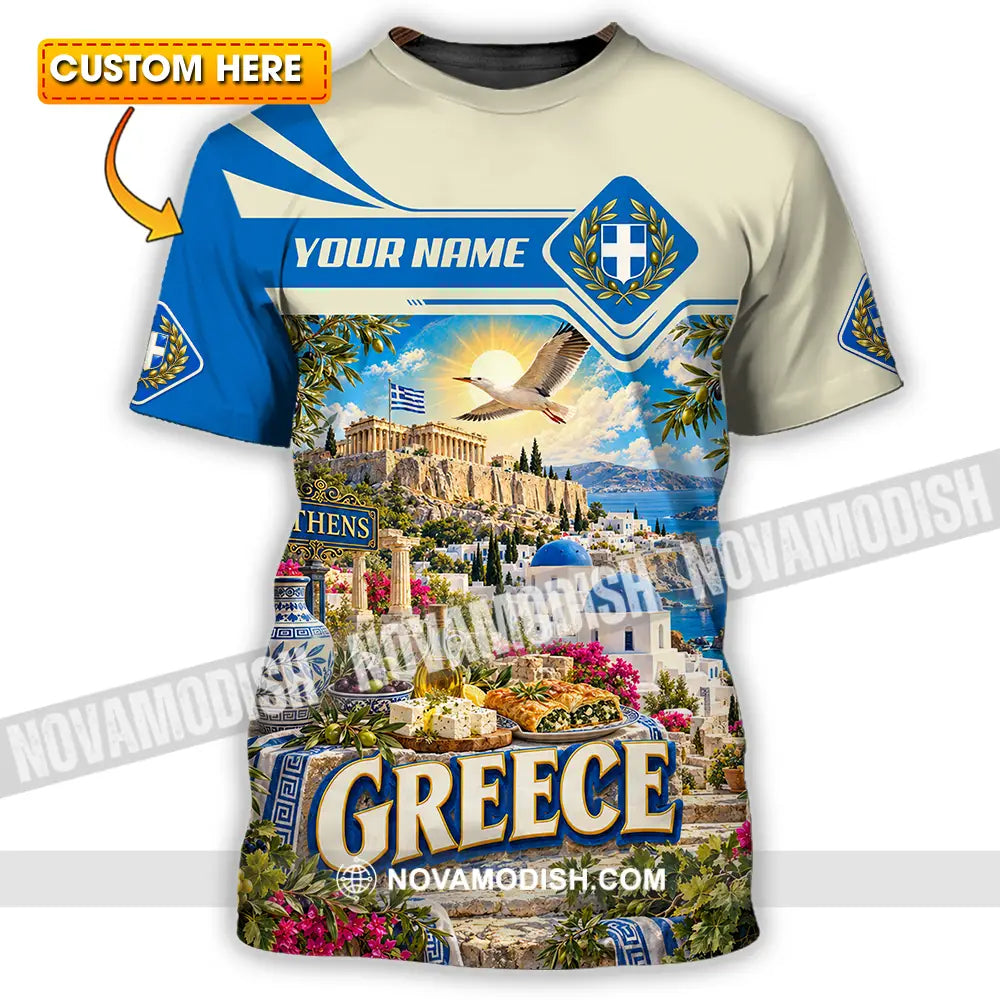 Unisex Shirt - Custom Greece Shirt - T-shirt