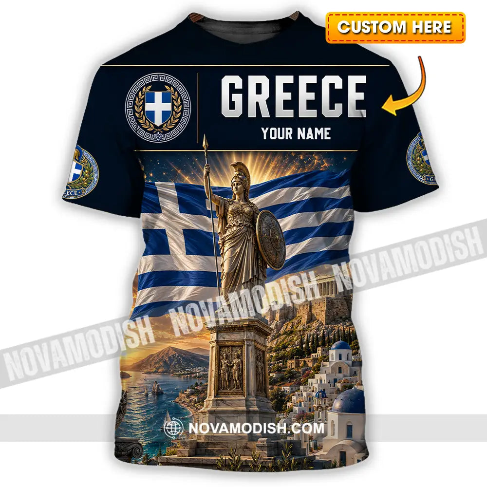 Unisex Shirt - Custom Greece Shirt - T-shirt