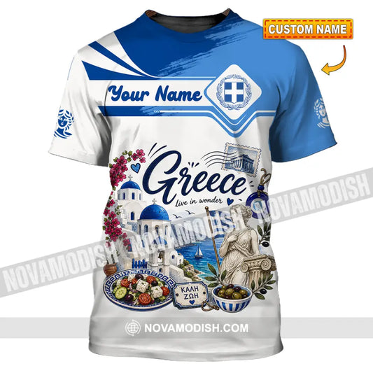 Unisex Shirt - Custom Greece Shirt - T-shirt