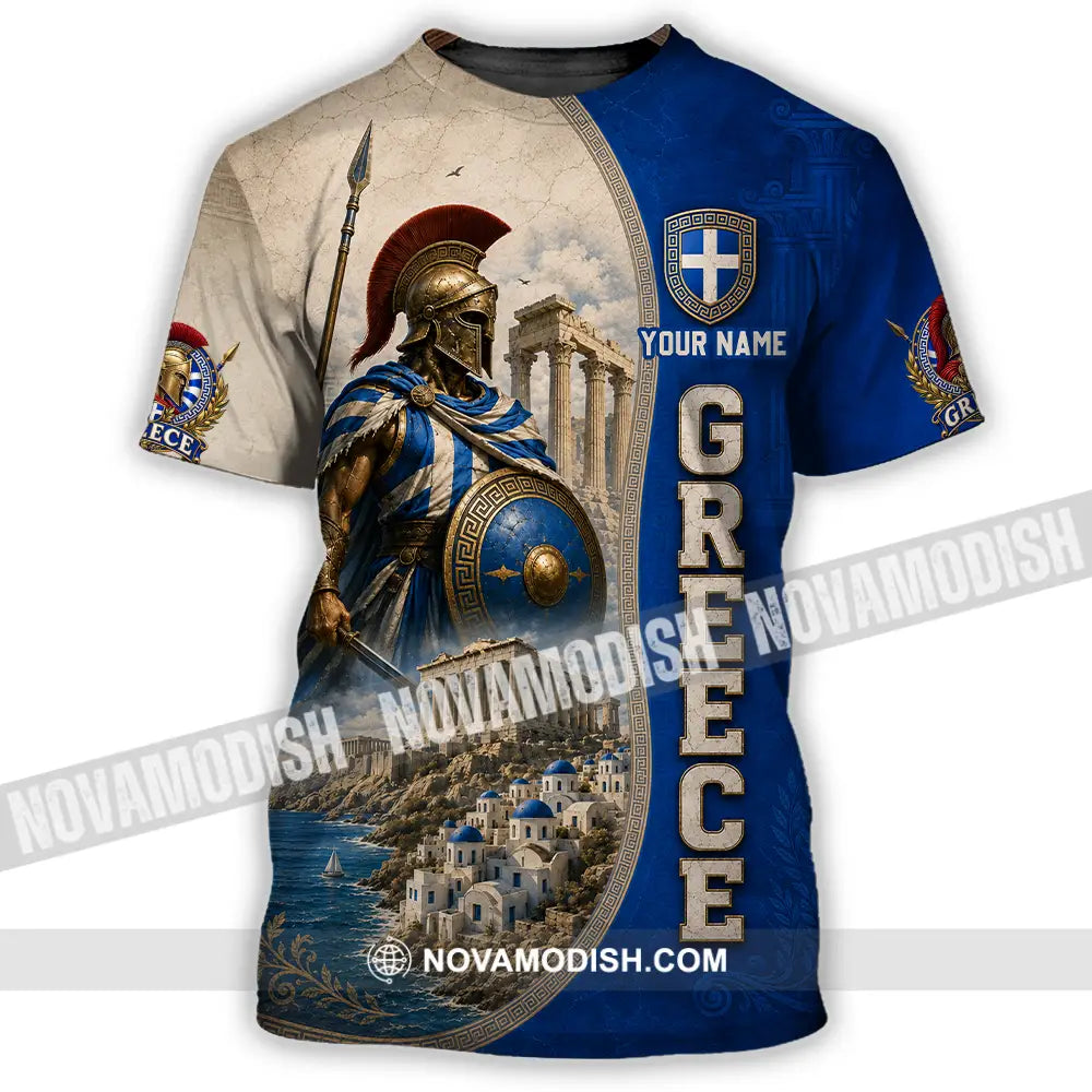 Unisex Shirt - Custom Greece Shirt - T-Shirt / S - T-shirt
