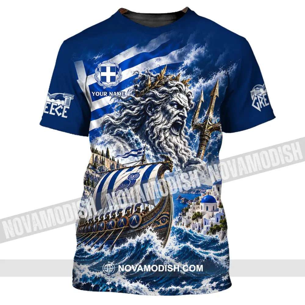 Unisex Shirt - Custom Greece Shirt - T-Shirt / S - T-shirt