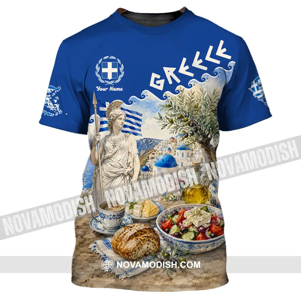 Unisex Shirt - Custom Greece Shirt - T-Shirt / S - T-shirt
