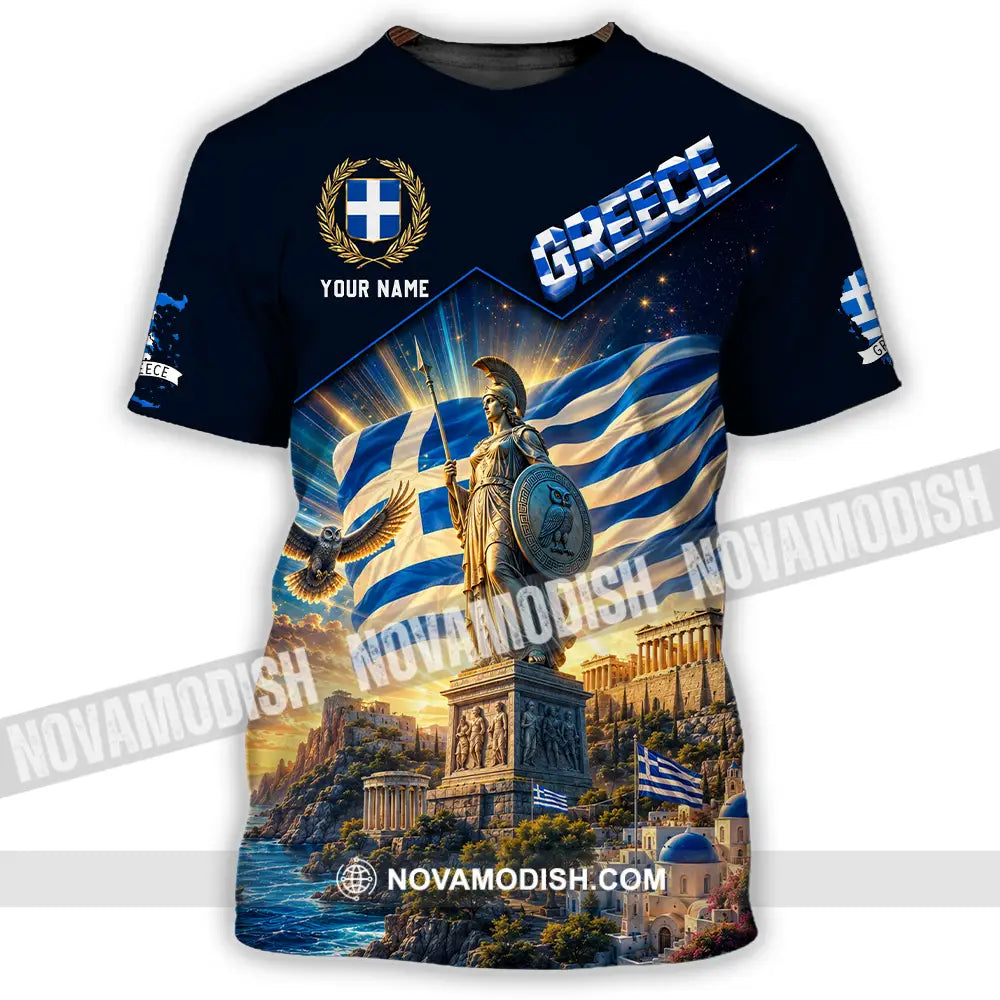 Unisex Shirt - Custom Greece Shirt - T-Shirt / S - T-shirt