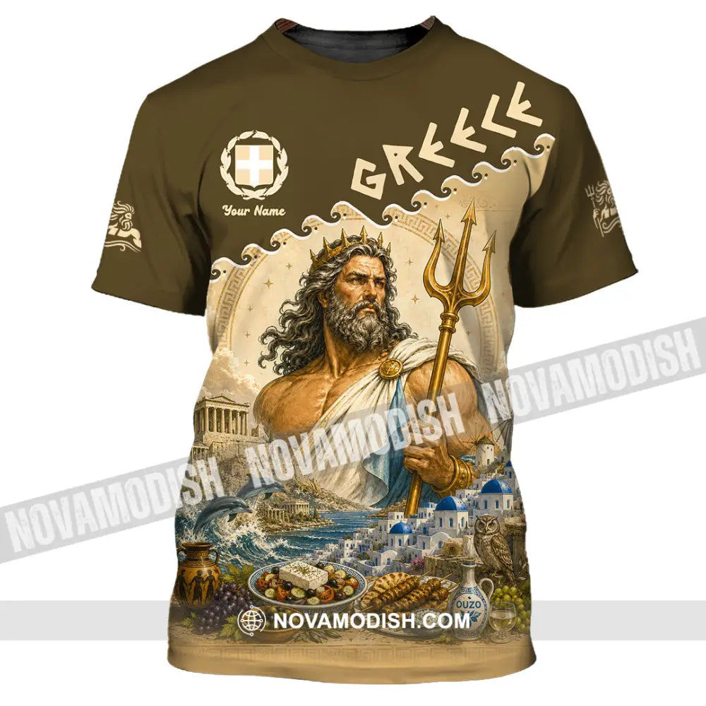Unisex Shirt - Custom Greece Shirt - T-Shirt / S - T-shirt