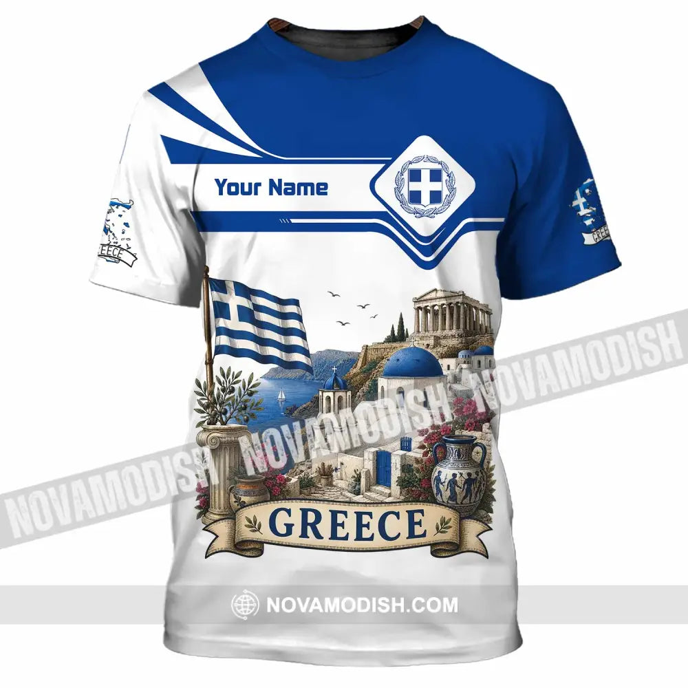 Unisex Shirt - Custom Greece Shirt - T-Shirt / S - T-shirt