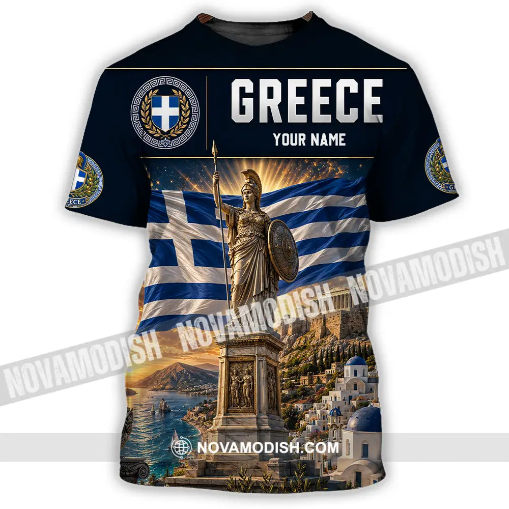 Unisex Shirt - Custom Greece Shirt - T-Shirt / S - T-shirt