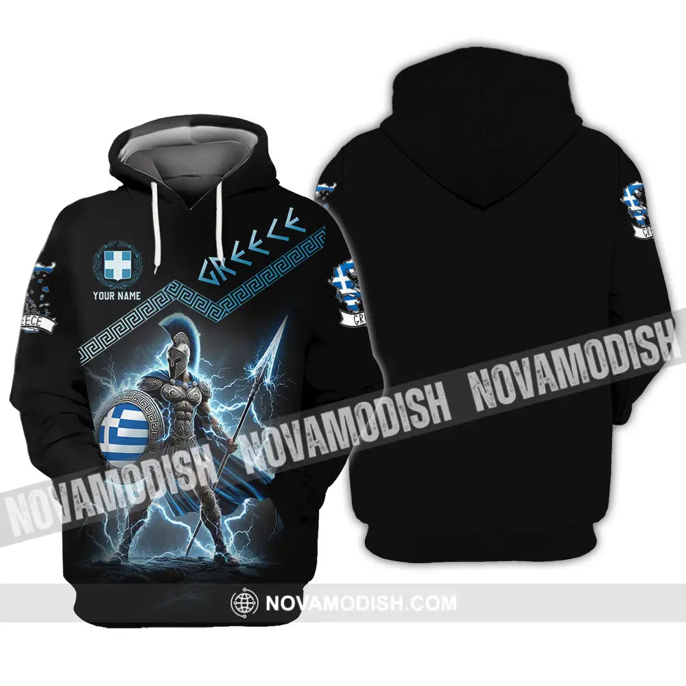 Unisex Shirt - Custom Greece Warrior Shirt Hoodie / S T-shirt