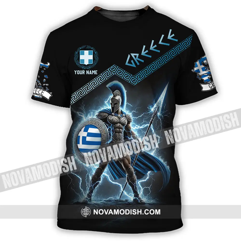 Unisex Shirt - Custom Greece Warrior Shirt T-Shirt / S T-shirt