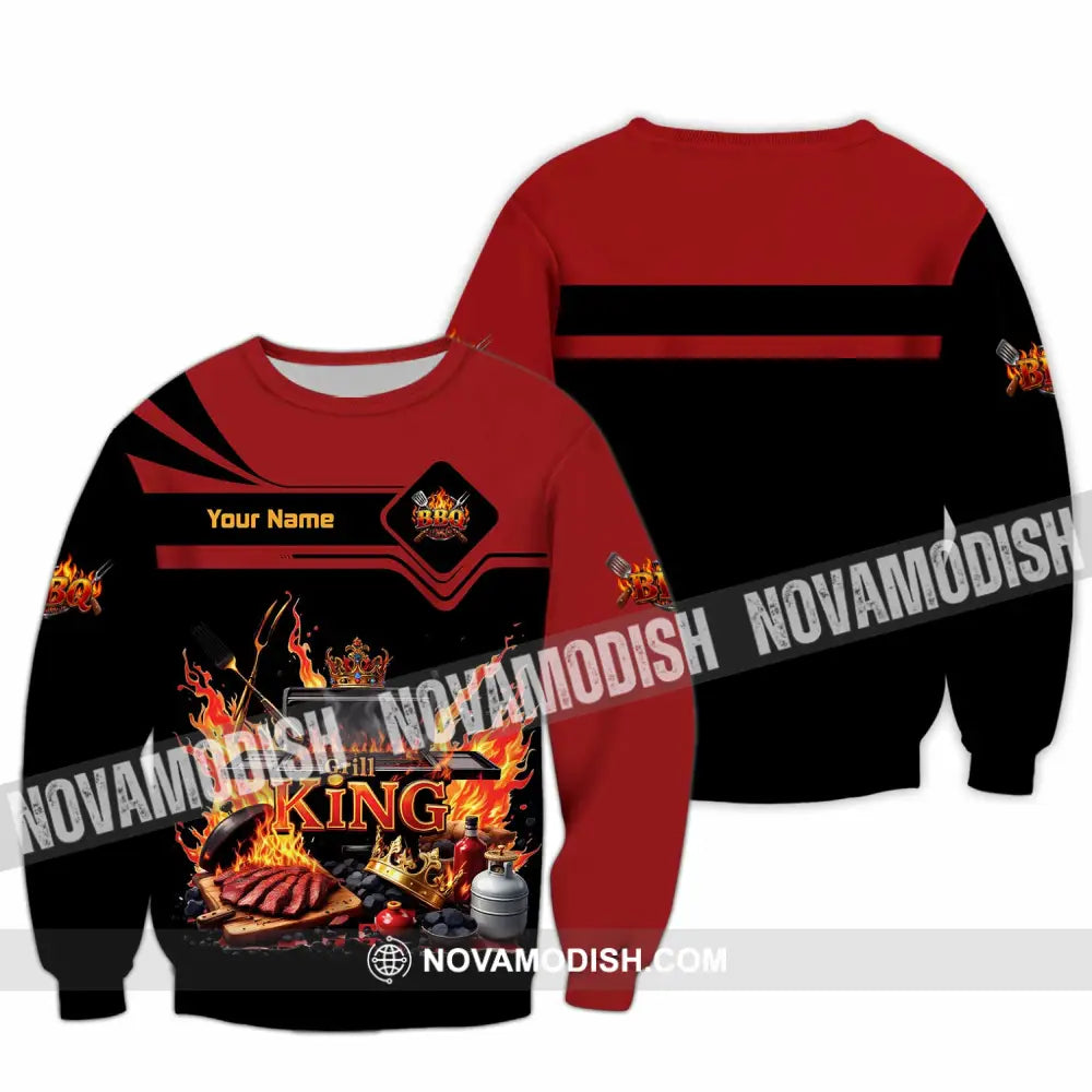 Unisex Shirt - Custom Grill King Shirt - Long Sleeve / S - T-shirt