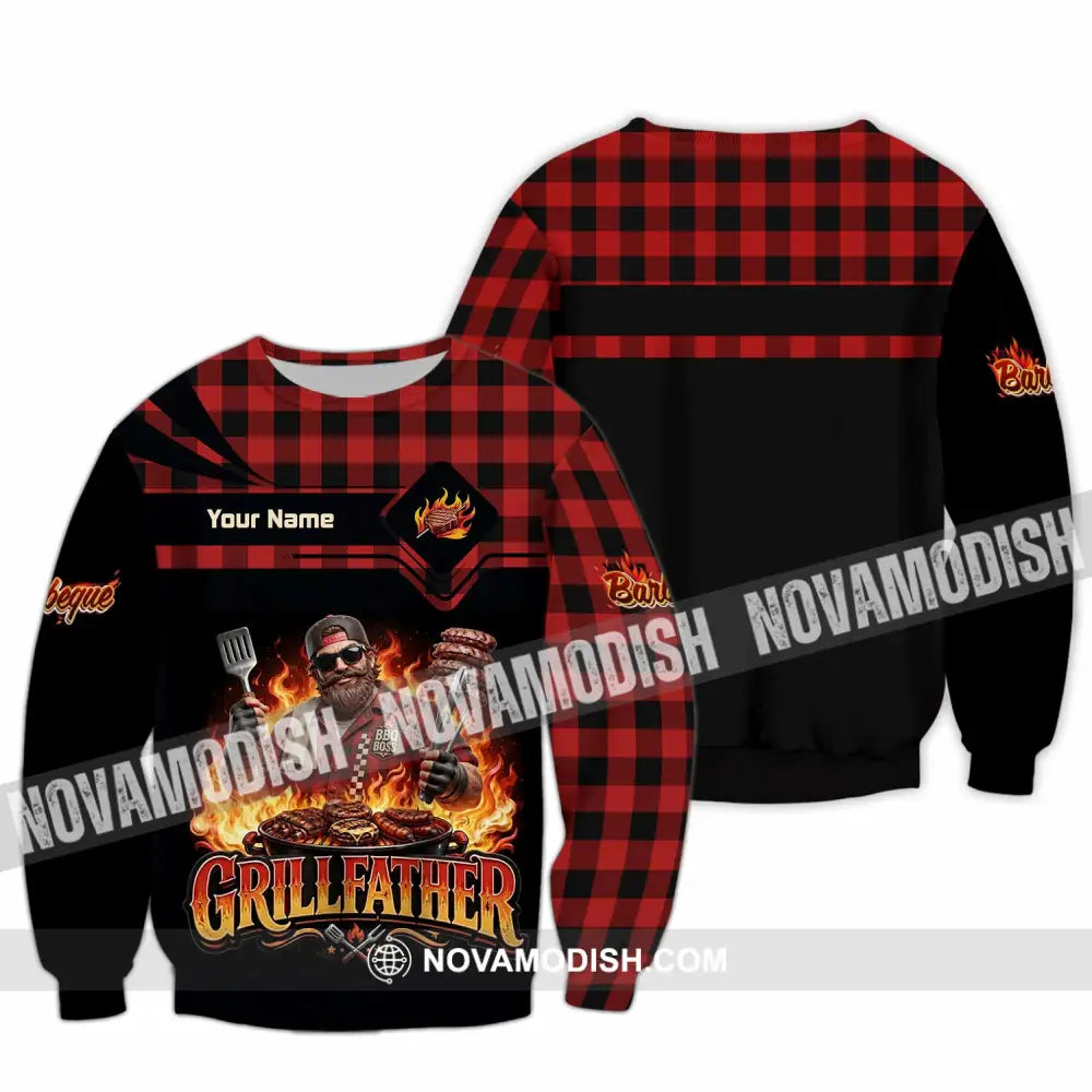 Unisex Shirt - Custom Grillfather Shirt - Long Sleeve / S - T-shirt