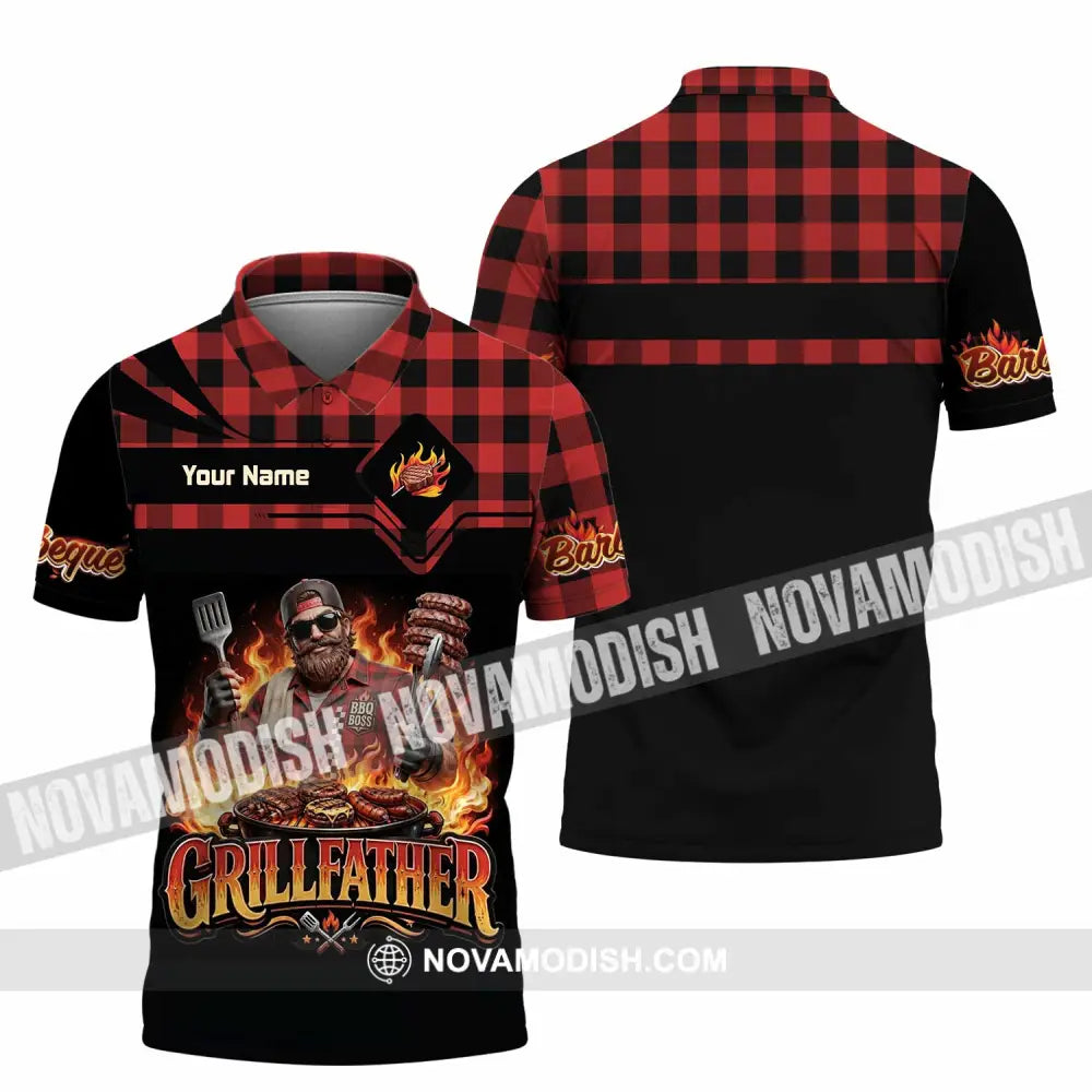 Unisex Shirt - Custom Grillfather Shirt - Polo Shirt / S - T-shirt