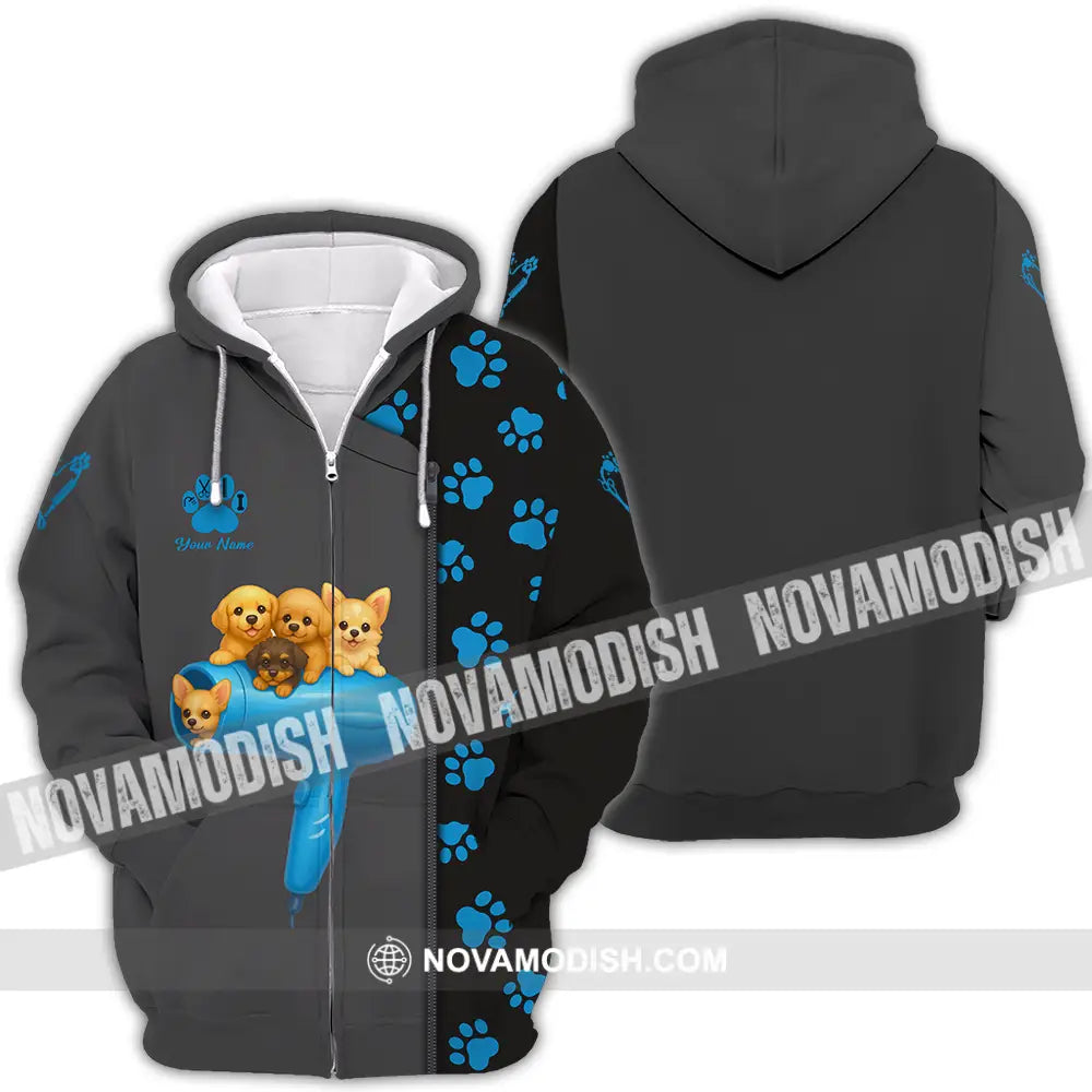Unisex Shirt - Custom Groomers Shirt Zipper Hoodie / S T-shirt