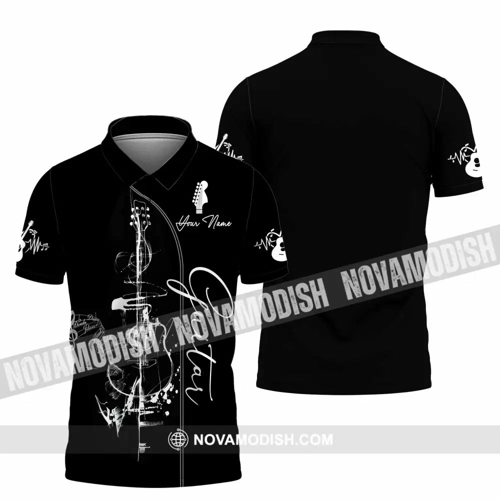 Unisex Shirt - Custom Guitar 3D Shirt - Polo Shirt / S - T-shirt