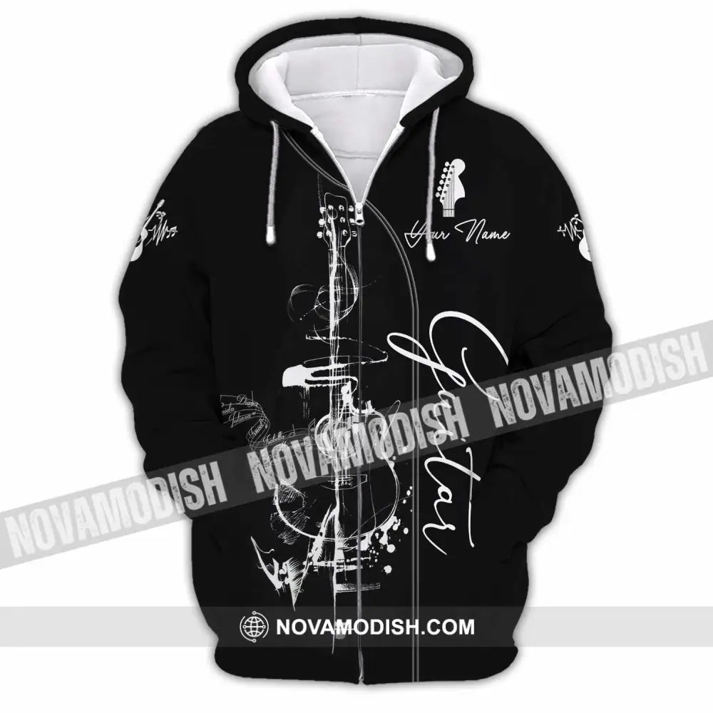 Unisex Shirt - Custom Guitar 3D Shirt - Zipper Hoodie / S - T-shirt
