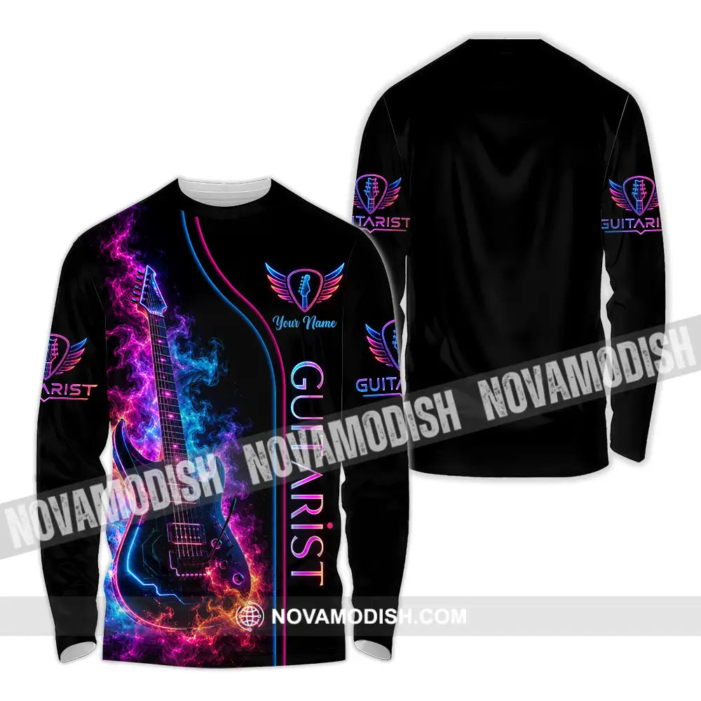 Unisex Shirt - Custom Guitar Shirt - Long Sleeve Shirt / S - T-shirt