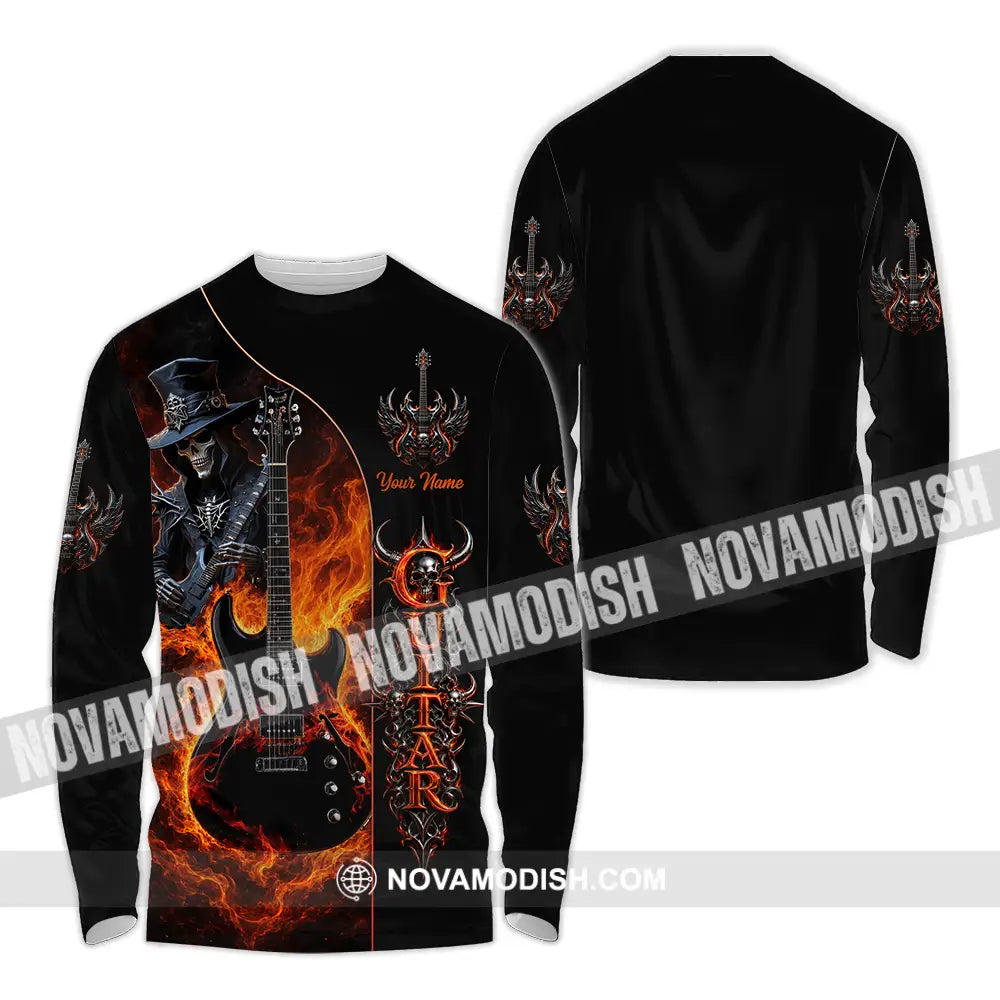 Unisex Shirt - Custom Guitar Shirt - Long Sleeve Shirt / S - T-shirt