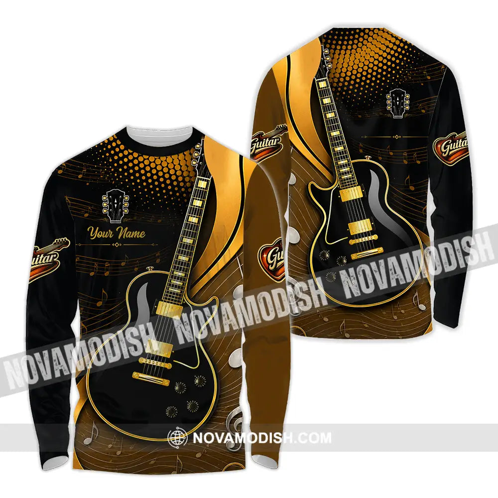 Unisex Shirt - Custom Guitar Shirt - Long Sleeve Shirt / S - T-shirt