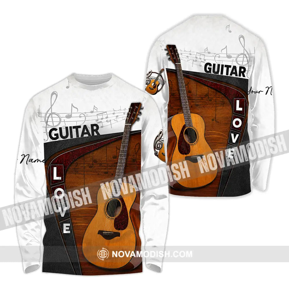 Unisex Shirt - Custom Guitar Shirt - Long Sleeve Shirt / S - T-shirt