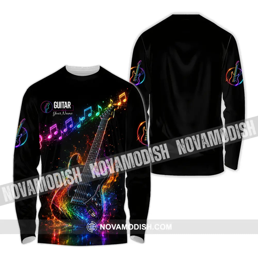 Unisex Shirt - Custom Guitar Shirt - Long Sleeve Shirt / S - T-shirt