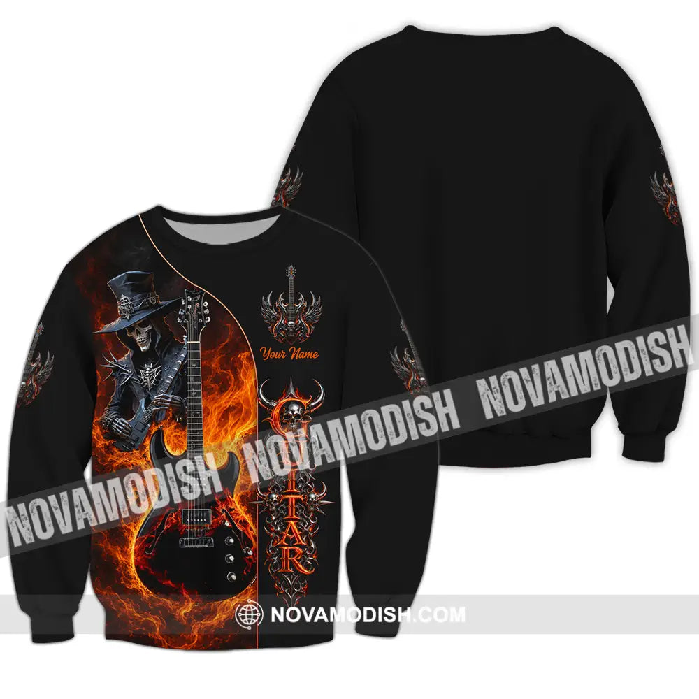Unisex Shirt - Custom Guitar Shirt - Long Sleeve / S - T-shirt