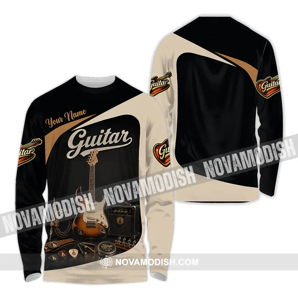 Unisex Shirt - Custom Guitar Shirt - Long Sleeve Shirt / S - T-shirt