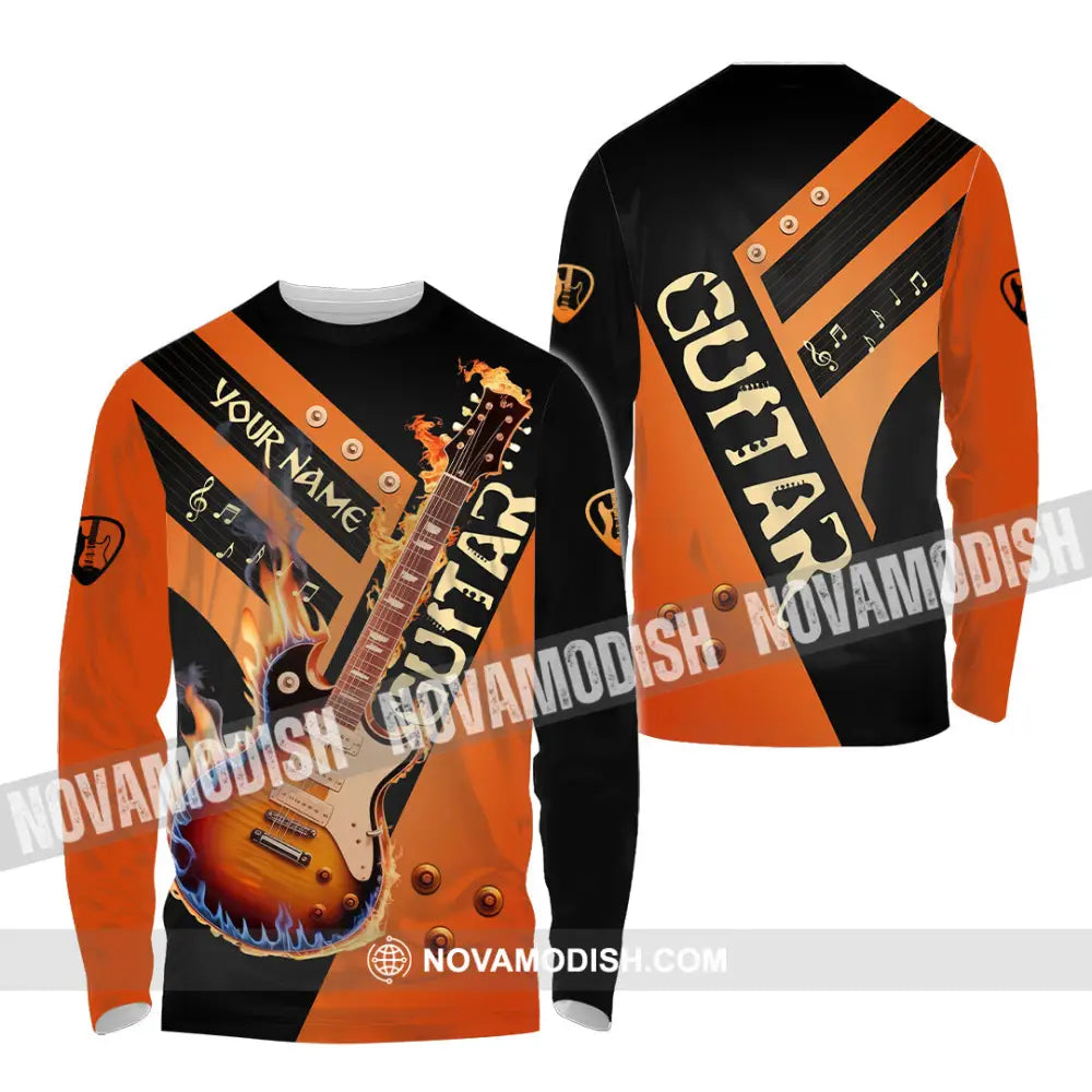 Unisex Shirt - Custom Guitar Shirt - Long Sleeve Shirt / S - T-shirt
