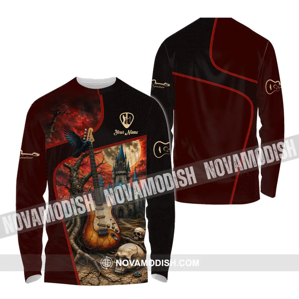 Unisex Shirt - Custom Guitar Shirt - Long Sleeve Shirt / S - T-shirt