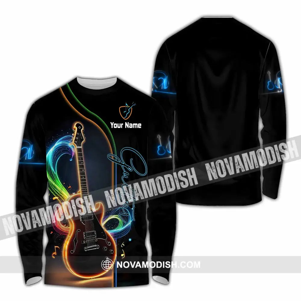 Unisex Shirt - Custom Guitar Shirt - Long Sleeve Shirt / S - T-shirt