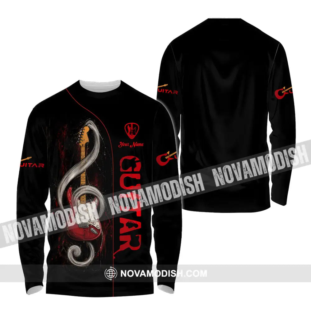 Unisex Shirt - Custom Guitar Shirt - Long Sleeve Shirt / S - T-shirt