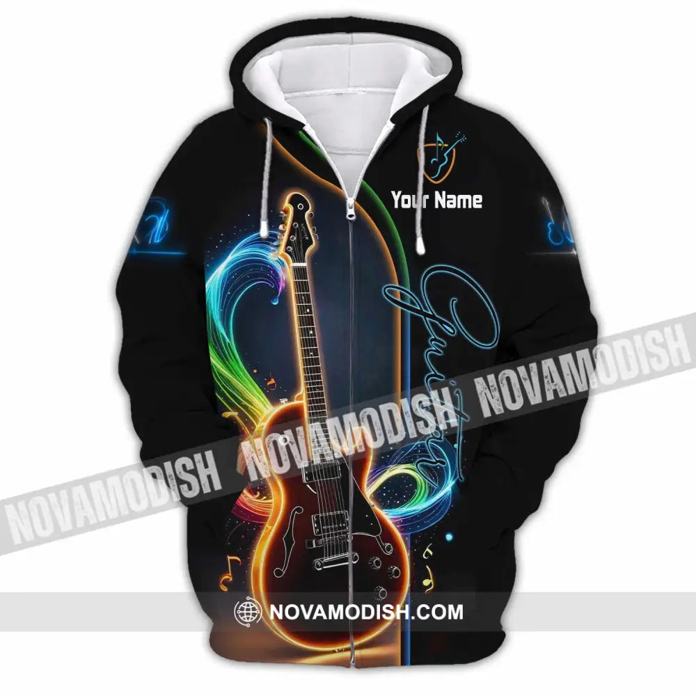 Unisex Shirt - Custom Guitar Shirt - Zipper Hoodie / S - T-shirt