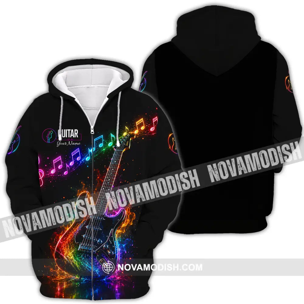 Unisex Shirt - Custom Guitar Shirt - Zipper Hoodie / S - T-shirt