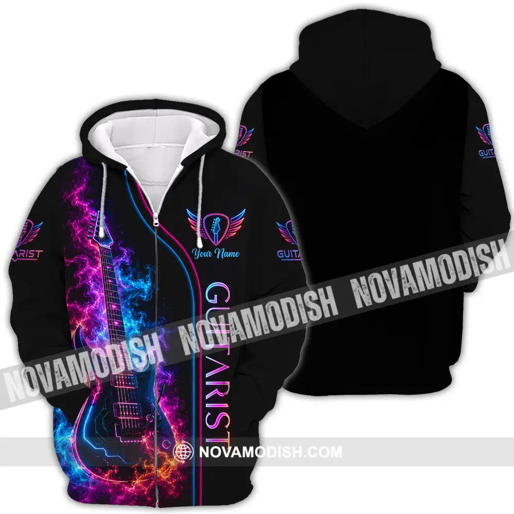 Unisex Shirt - Custom Guitar Shirt - Zipper Hoodie / S - T-shirt