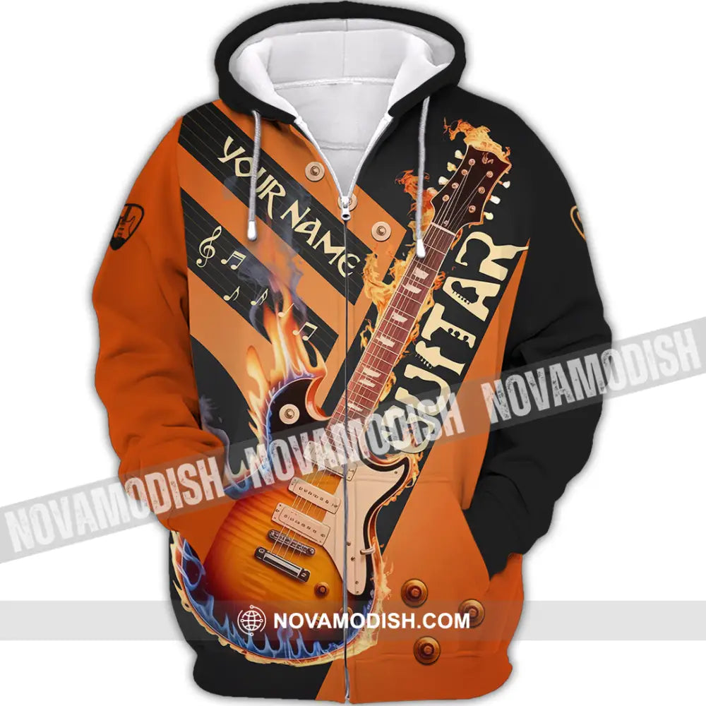 Unisex Shirt - Custom Guitar Shirt - Zipper Hoodie / S - T-shirt
